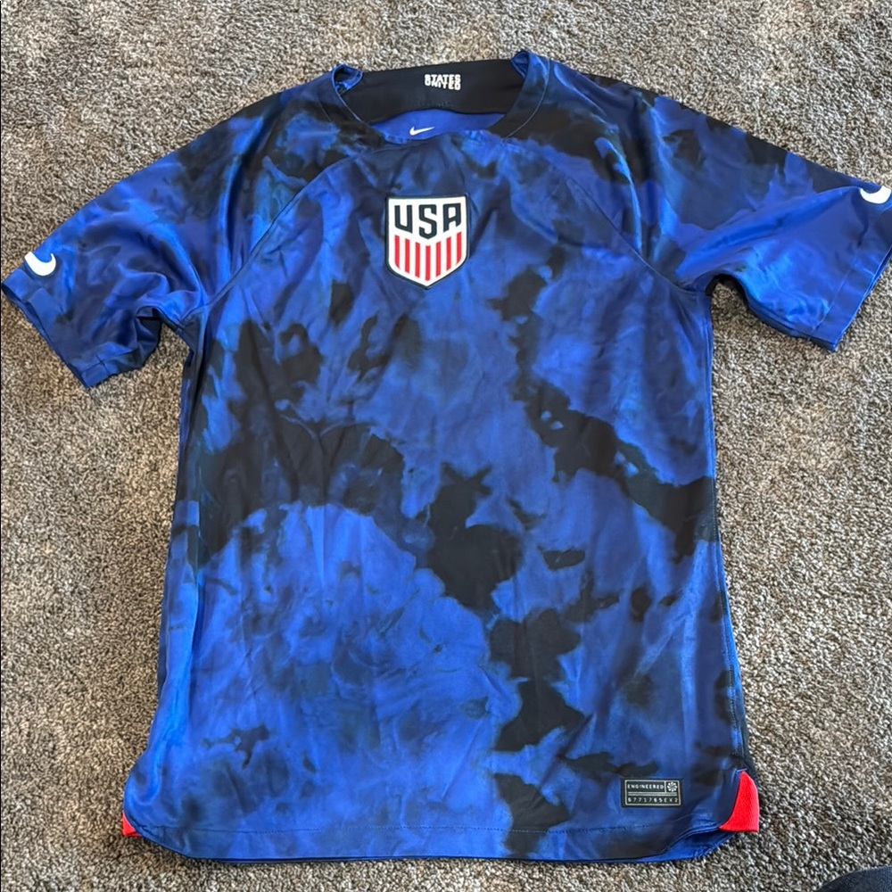 Nike USA Soccer Blue and Black Jersey States United